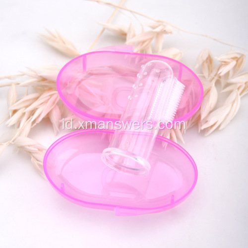 FDA Reusable Silicone Cair Bayi Sikat Gigi Sikat Gigi